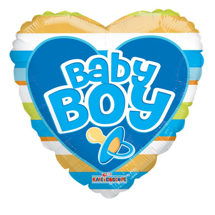 Conver USA 18" Baby Boy Heart Balloon