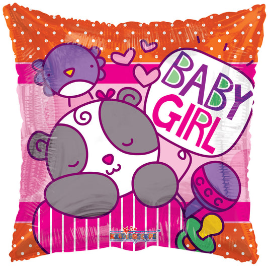 Conver USA 18" Baby Girl Sleepy Bear Balloon
