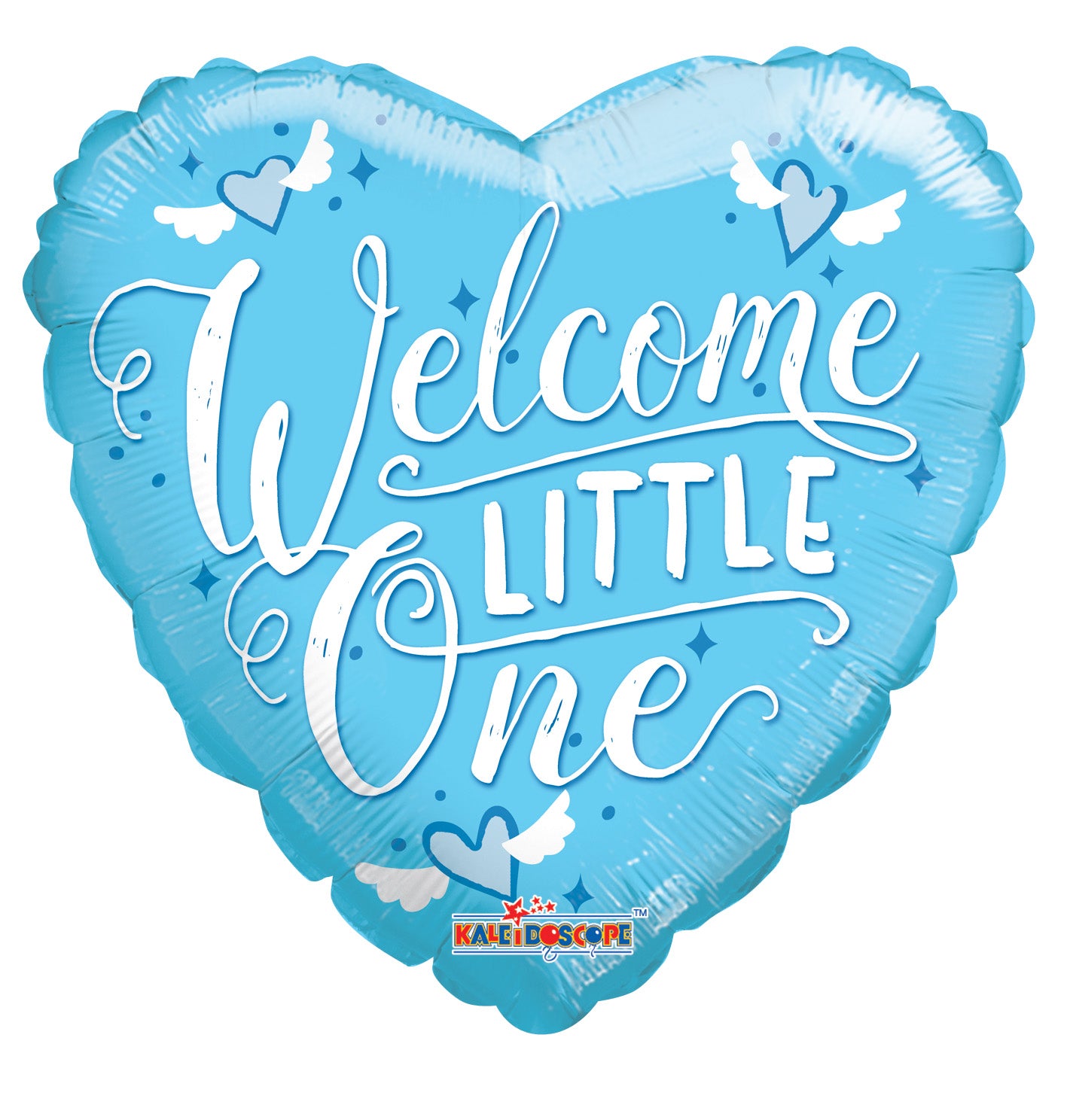 Conver USA 18" Welcome Little One Blue Heart Balloon