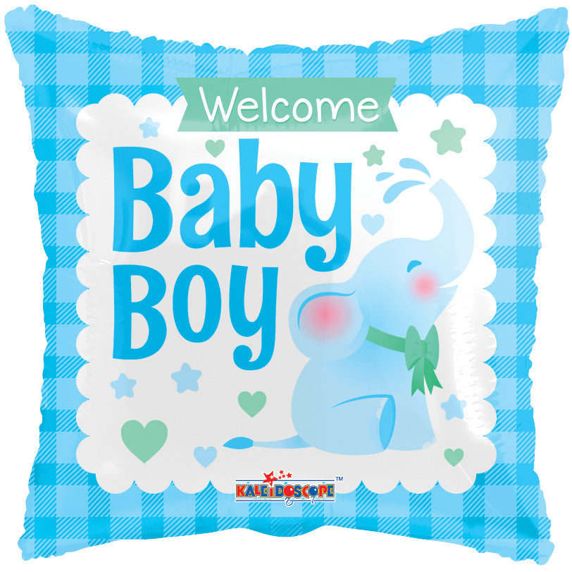 Conver USA 18" Welcome Baby Boy Littel Elephant Balloon