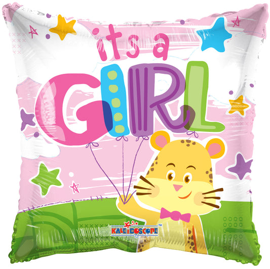Conver USA 18" It's A Girl Cheetah Balloon
