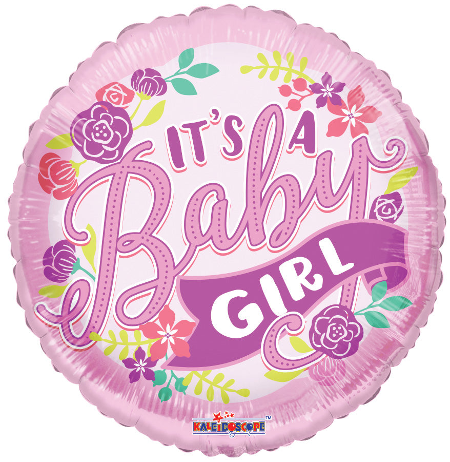 Conver USA 18" Its A Baby Girl Banner Balloon