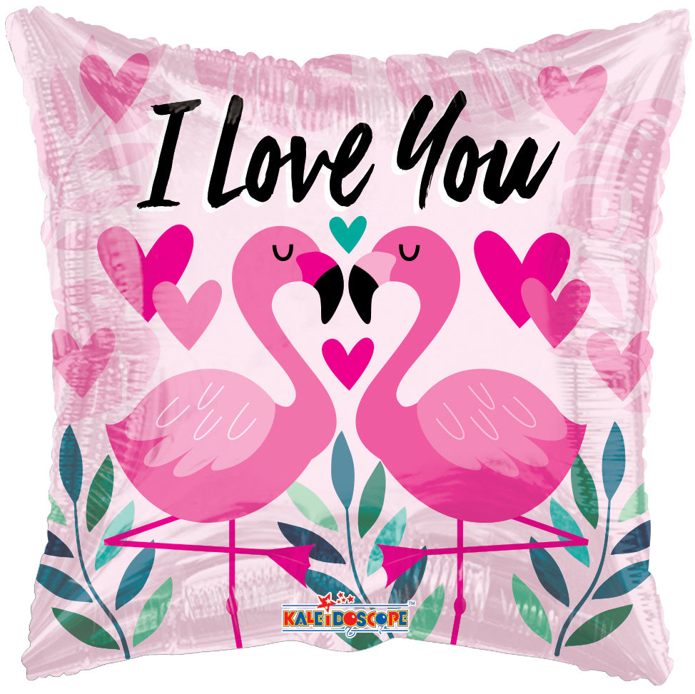 ConverUSA 18" I Love You Flamingos Balloon