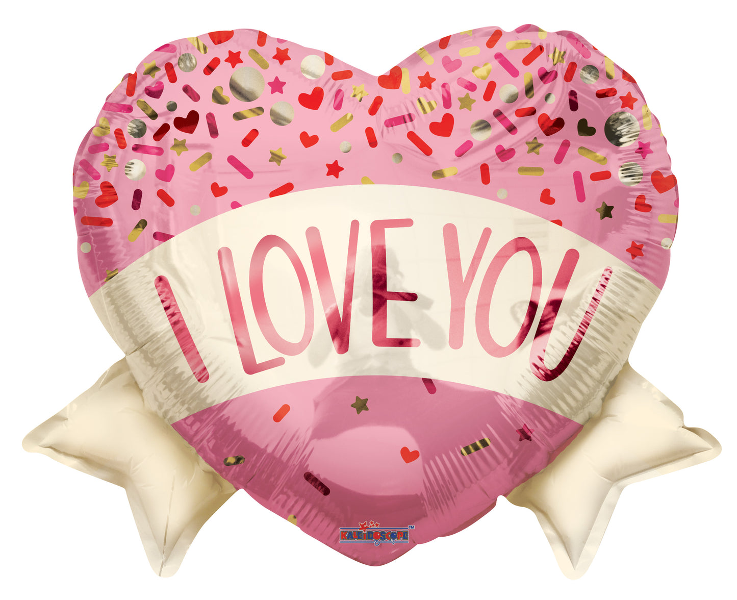 ConverUSA 18" I Love You Heart With Banner Sprinkles Balloon