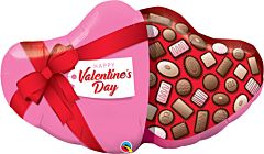Qualatex 39" Happy Valentine's Day Candy Box Foil Balloon