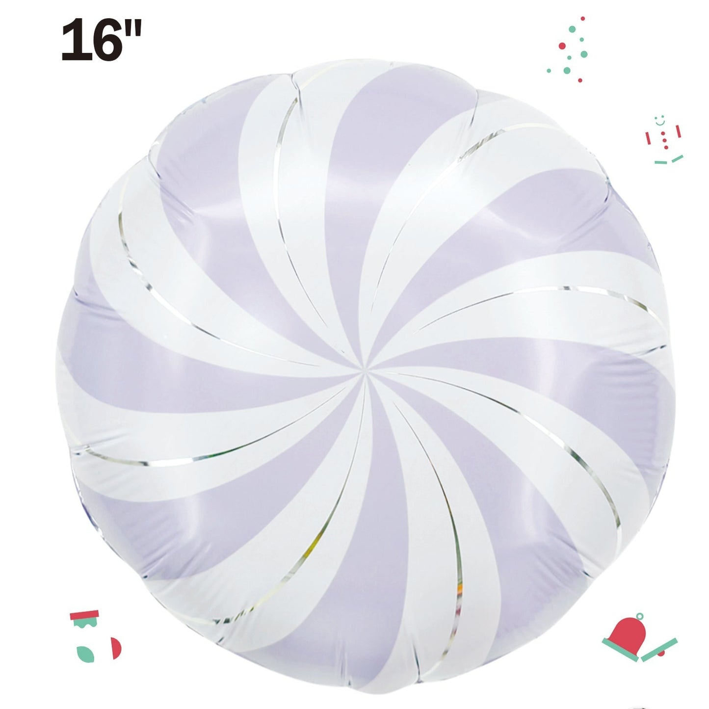 Winner Party 16" Lavender Candy Foil Balloon