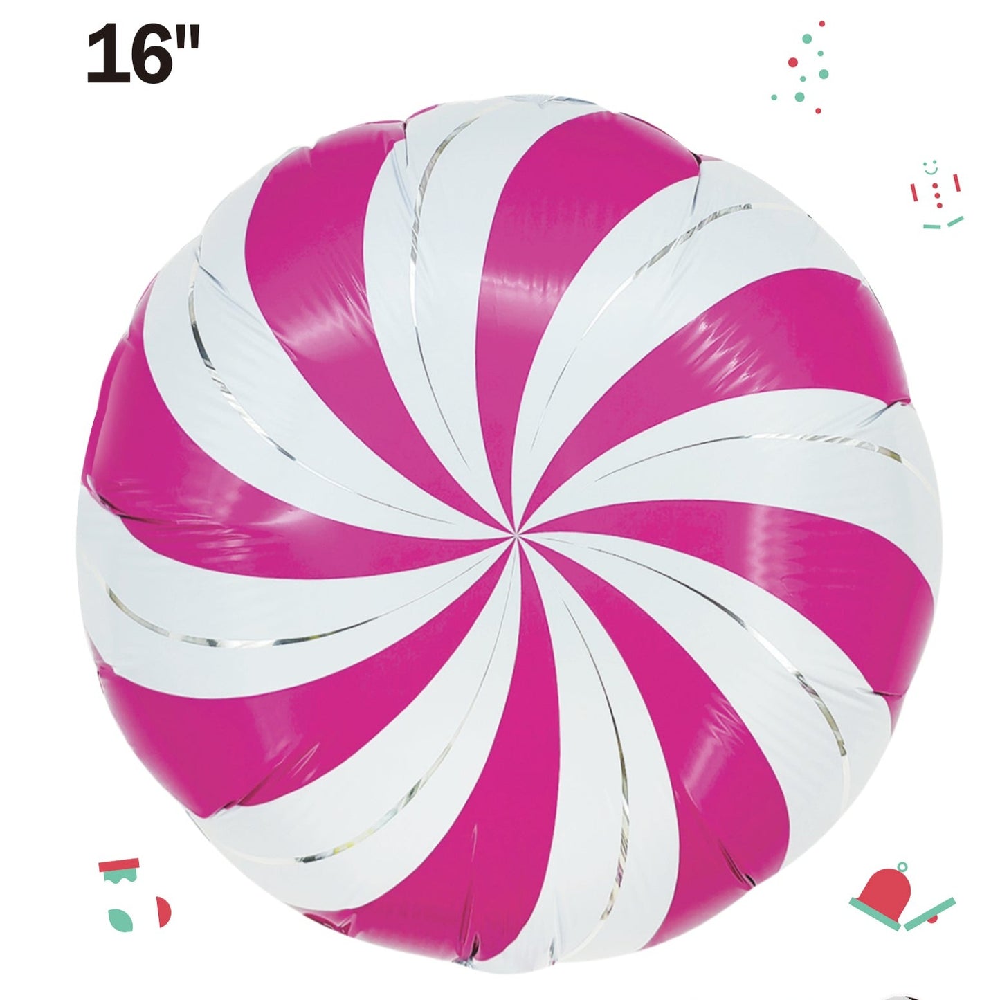 Winner Party 16" Fuchsia Candy Foil Balloon