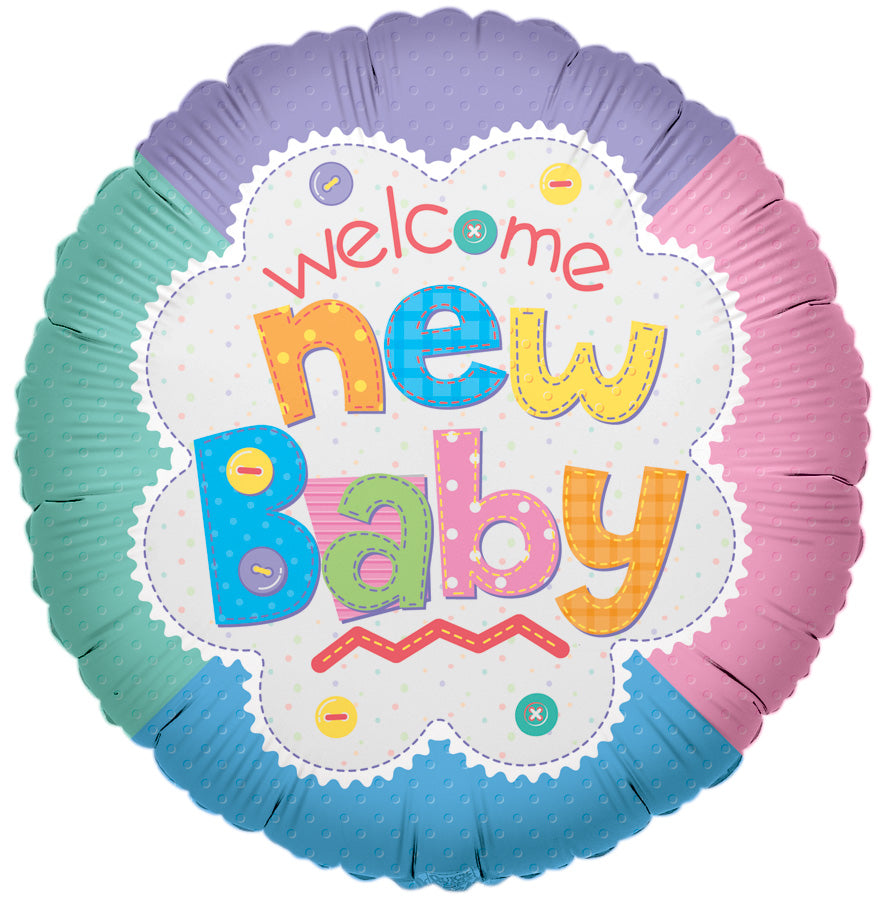 Conver USA 18" Welcome New Baby Quilt Balloon