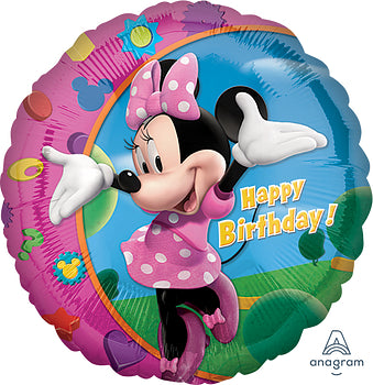 Angram 18" Minnie Mouse Happy Birthday Balloon