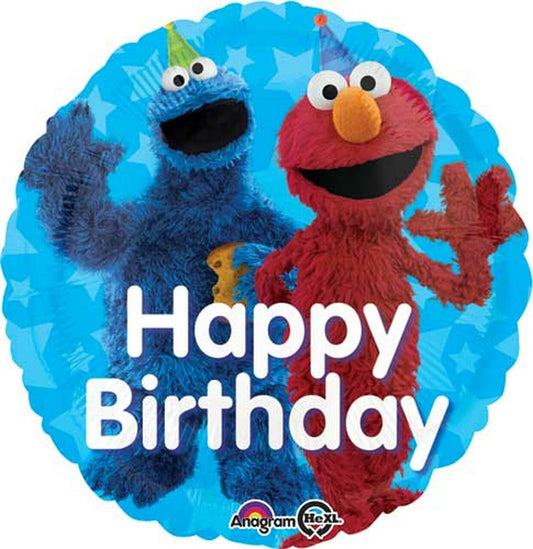 Anagram 18" Elmo and Cookie Monster Happy Birthday Balloon