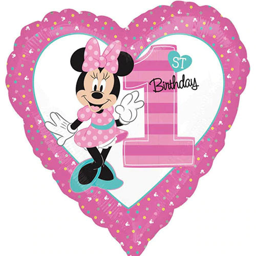 Anagram 18" Minnie 1st Birthday Balloon