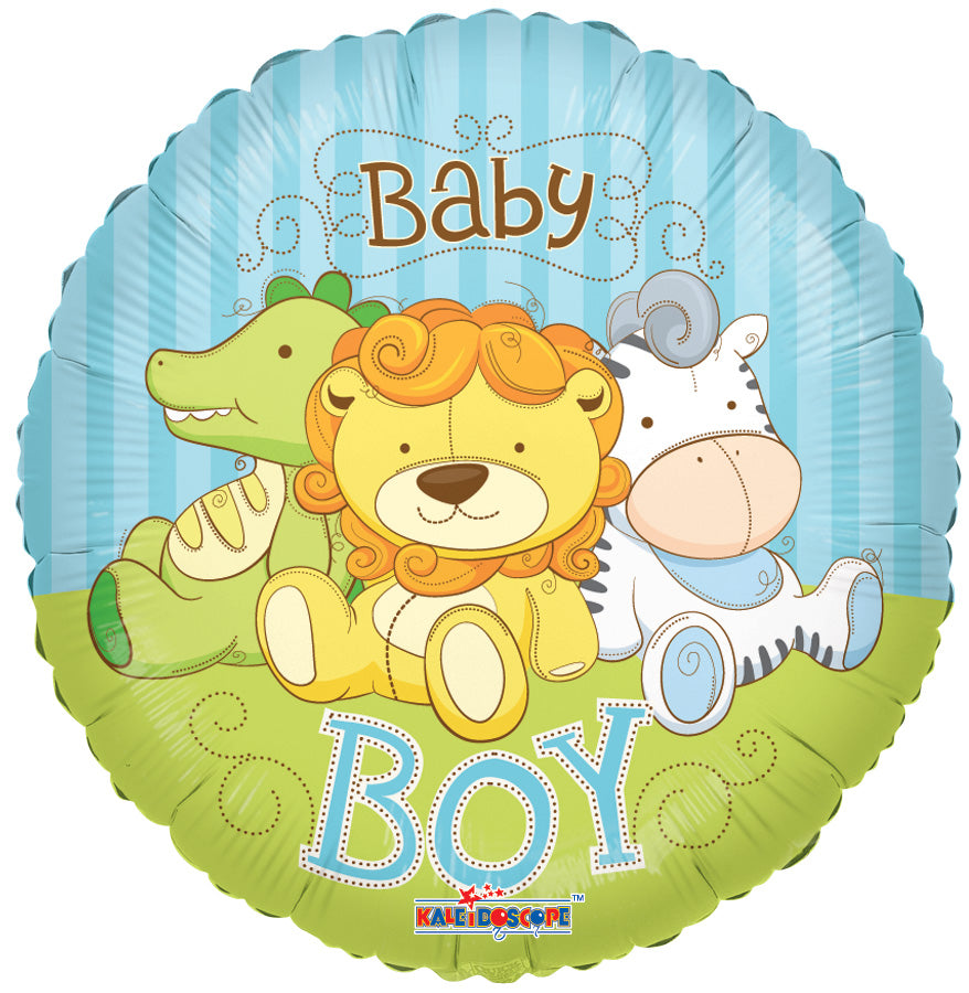 Conver USA 18" Baby Boy Jungle Animals Balloon