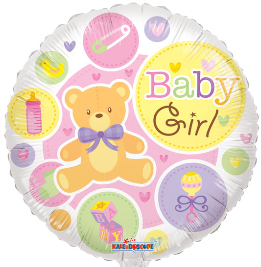 Conver USA 18" Baby Girl Bear Balloon