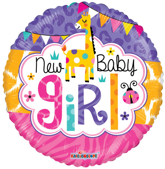 Conver USA 18" New Baby Girl Jungle Balloon