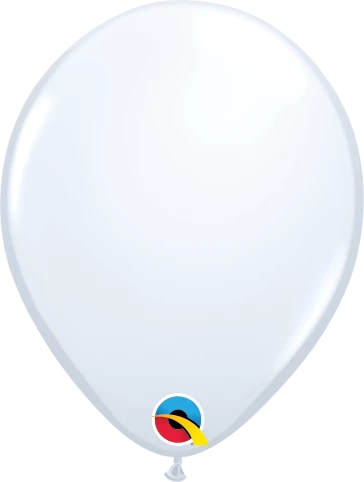 Qualatex 5" Latex Balloon - White - 100ct