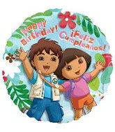 Anagram 18" Dora and Diego Happy Birthday Balloon