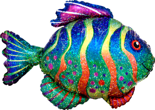 Anagram 33" Colorful Fish Balloon 1ct
