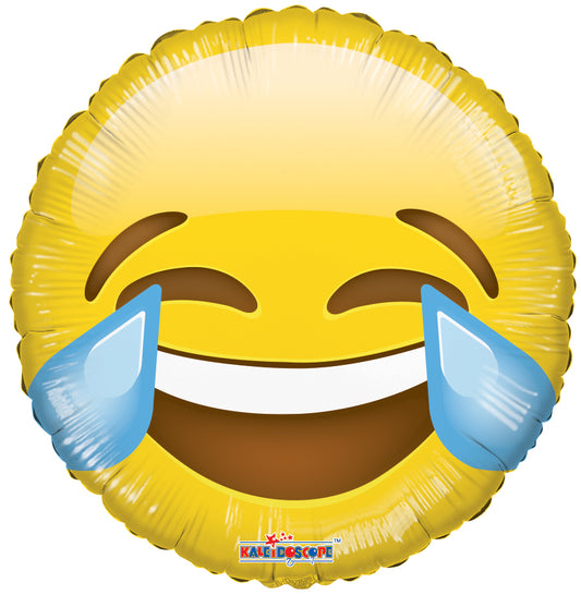Conver USA 18" Laughing Emoji Yellow Balloon