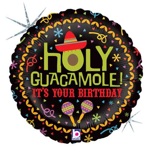 Betallic 18" Holy Guacamole Birthday Balloon