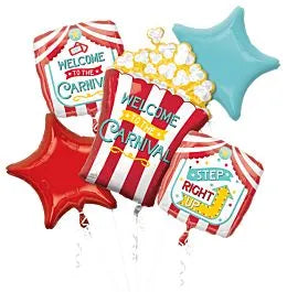 Anagram Welcome To The Carnival 5ct Balloon Bouquet