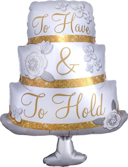 Anagram 28" To Have and To Hold Cake Balloon