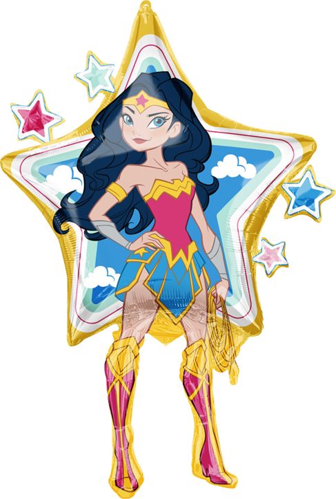 Anagram 38" Wonder Woman SuperShape Balloon 1ct