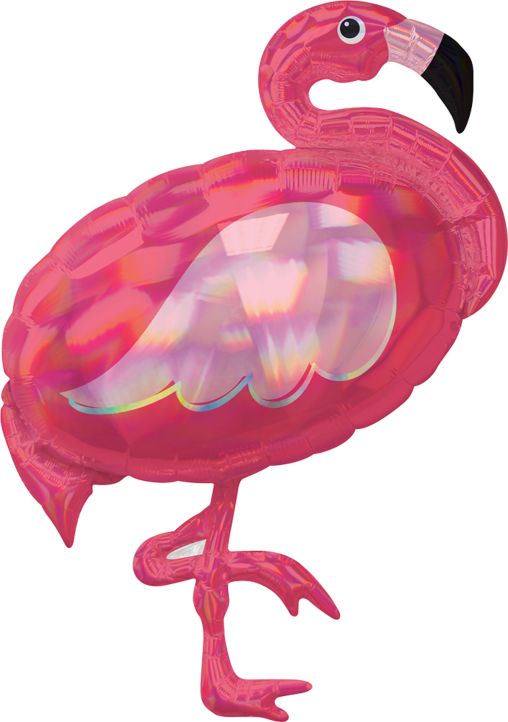 Anagram 33" Iridescent Pink Flamingo Balloon