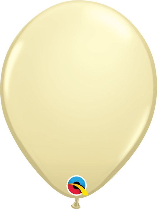 Qualatex 5" Latex Balloon - Ivory Silk - 100ct