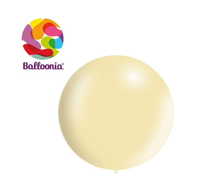 Balloonia 3ft Metallic Latex Ivory 5ct