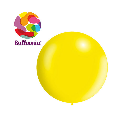 Balloonia 3ft Metallic Latex Lemon 5ct
