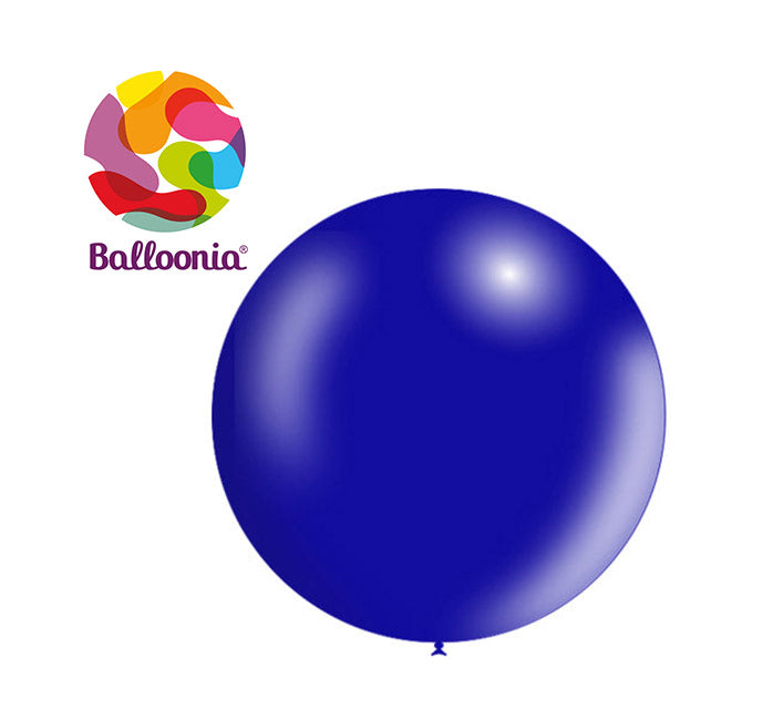 Balloonia 2ft Metallic Latex Navy Blue 5ct