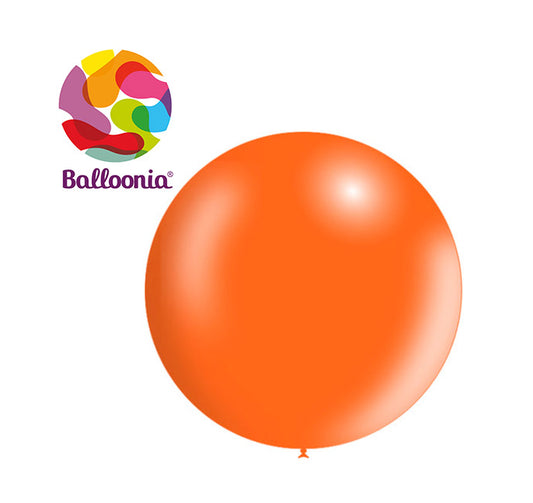 Balloonia 3ft Metallic Latex Orange 5ct
