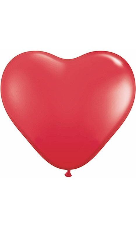 Qualatex 11" Red Heart Latex Balloon 100ct