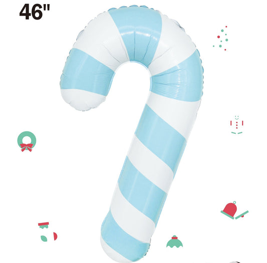 Winner Party 46" Pastel Blue Candy Cane
