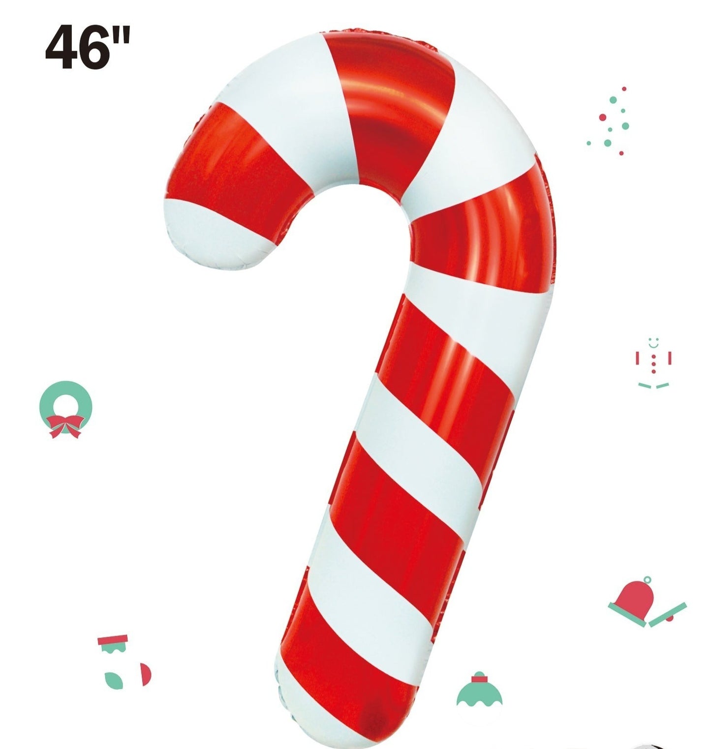 Winner Party 46" Red Candy Cane