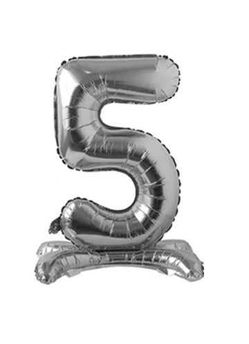 28" Silver Standing Foil Balloons