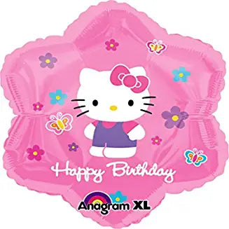 Anagram 18" Hello Kitty Happy Birthday Flower Balloon
