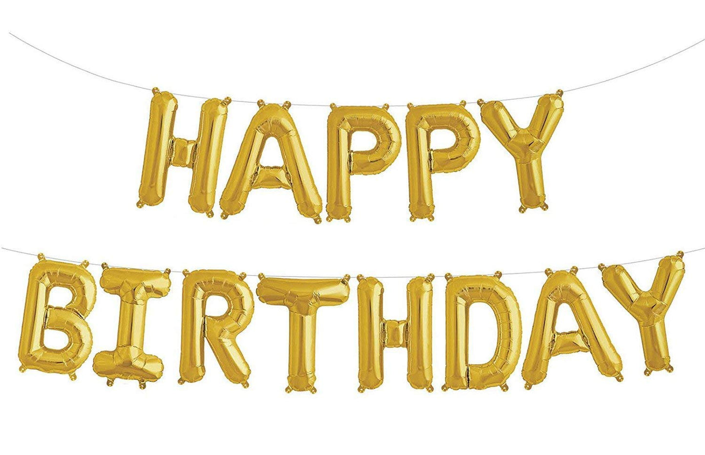 Happy Birthday 16" Gold Foil Banner