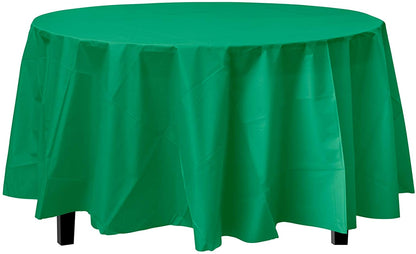 Round Plastic Tablecloth 84" x 84"