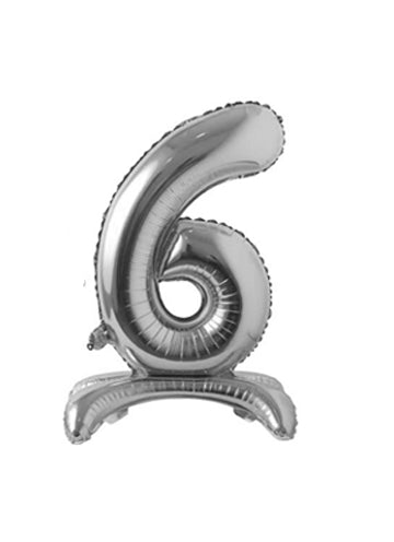 34" Silver Standing Foil Balloons