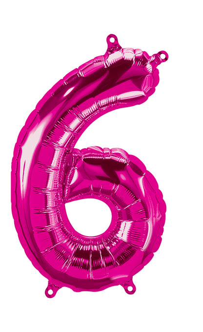 Party America 16" Fuchsia Numbers