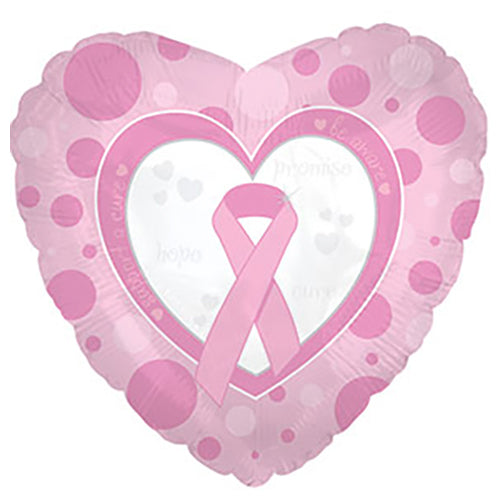 CTI 18" Pink Ribbon- Hope - Promise - Foil Balloon