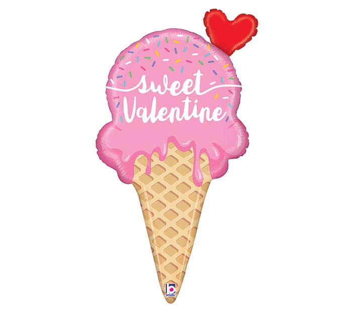 Betallic 35" Sweet Valentine Ice Cream Foil Balloon