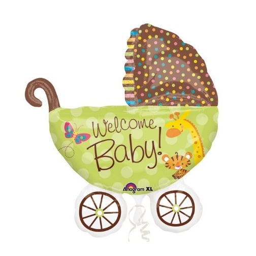 Anagram 31" Welcome Baby Buggy Balloon