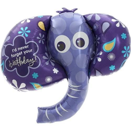 NorthStar 42" Happy Birthday Elephant Head Balloon