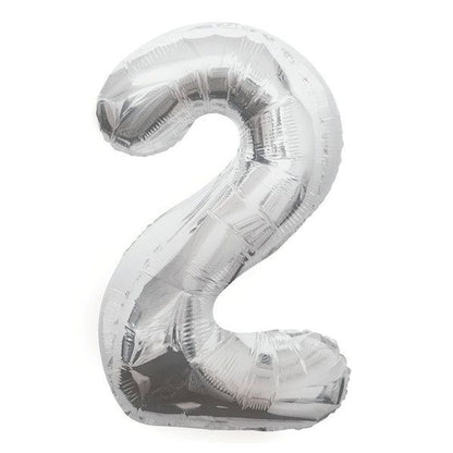 Party America 34" Silver Jumbo Numbers