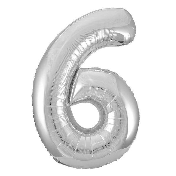 Party America 34" Silver Jumbo Numbers