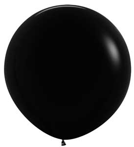 Betallatex 36" Deluxe Black Latex Balloon  2ct