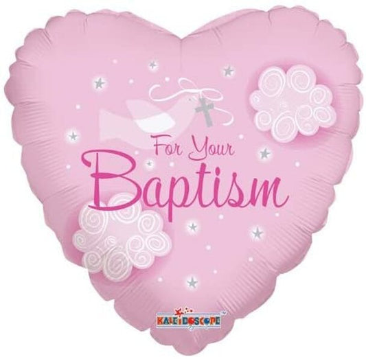 Conver USA 18" For Your Baptism Pink Balloon
