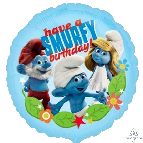 Anagram 18" Smurf Birthday Balloon